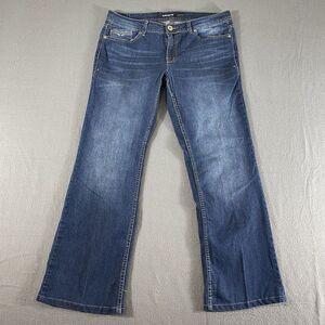 Jordache Jeans Womens 12 Blue Bootcut‎ Stretch Mid Rise Outdoor Preppy